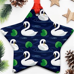 Swan-pattern-elegant-design Ornament (star)