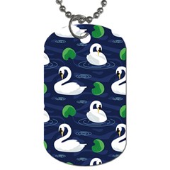 Swan-pattern-elegant-design Dog Tag (two Sides) by Simbadda