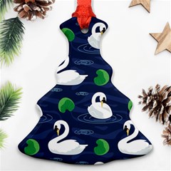 Swan-pattern-elegant-design Christmas Tree Ornament (two Sides)