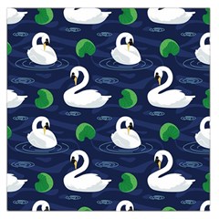 Swan-pattern-elegant-design Square Satin Scarf (36  X 36 ) by Simbadda