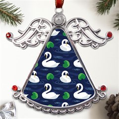 Swan-pattern-elegant-design Metal Angel With Crystal Ornament