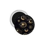 Asian Seamless Pattern With Clouds Moon Sun Stars Vector Collection Oriental Chinese Japanese Korean 1.75  Magnets Front