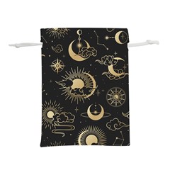 Asian Seamless Pattern With Clouds Moon Sun Stars Vector Collection Oriental Chinese Japanese Korean Lightweight Drawstring Pouch (l) by Grandong