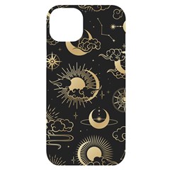 Asian Seamless Pattern With Clouds Moon Sun Stars Vector Collection Oriental Chinese Japanese Korean Iphone 14 Plus Black Uv Print Case by Grandong