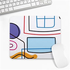 Sketch Line Art Doodles Design Large Mousepad by Grandong