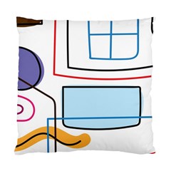 Sketch Line Art Doodles Design Standard Cushion Case (one Side) by Grandong