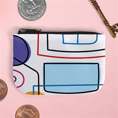 Sketch Line Art Doodles Design Mini Coin Purse by Grandong