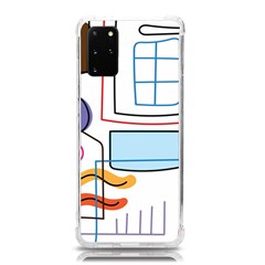 Sketch Line Art Doodles Design Samsung Galaxy S20plus 6 7 Inch Tpu Uv Case by Grandong