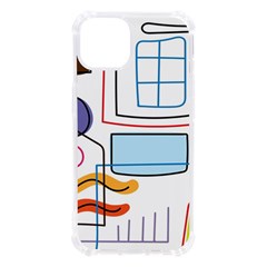 Sketch Line Art Doodles Design Iphone 13 Tpu Uv Print Case by Grandong