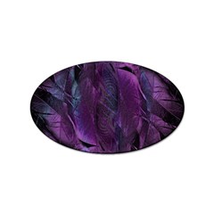 Feather Pattern Texture Form Sticker (oval) by Grandong