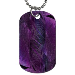 Feather Pattern Texture Form Dog Tag (one Side) by Grandong