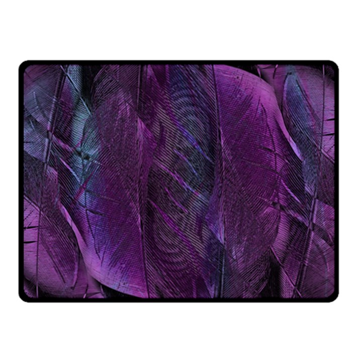 Feather Pattern Texture Form Fleece Blanket (Small)