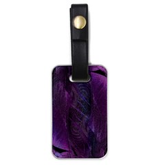 Feather Pattern Texture Form Luggage Tag (one Side) by Grandong