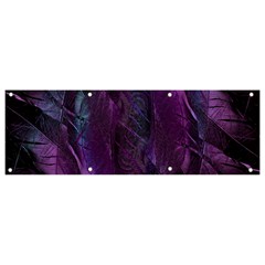 Feather Pattern Texture Form Banner And Sign 9  X 3  by Grandong