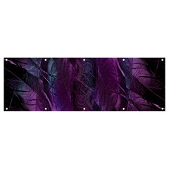 Feather Pattern Texture Form Banner And Sign 12  X 4  by Grandong