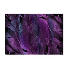 Feather Pattern Texture Form Crystal Sticker (a4) by Grandong