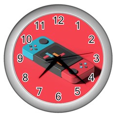 Gaming Console Video Wall Clock (silver) by Grandong