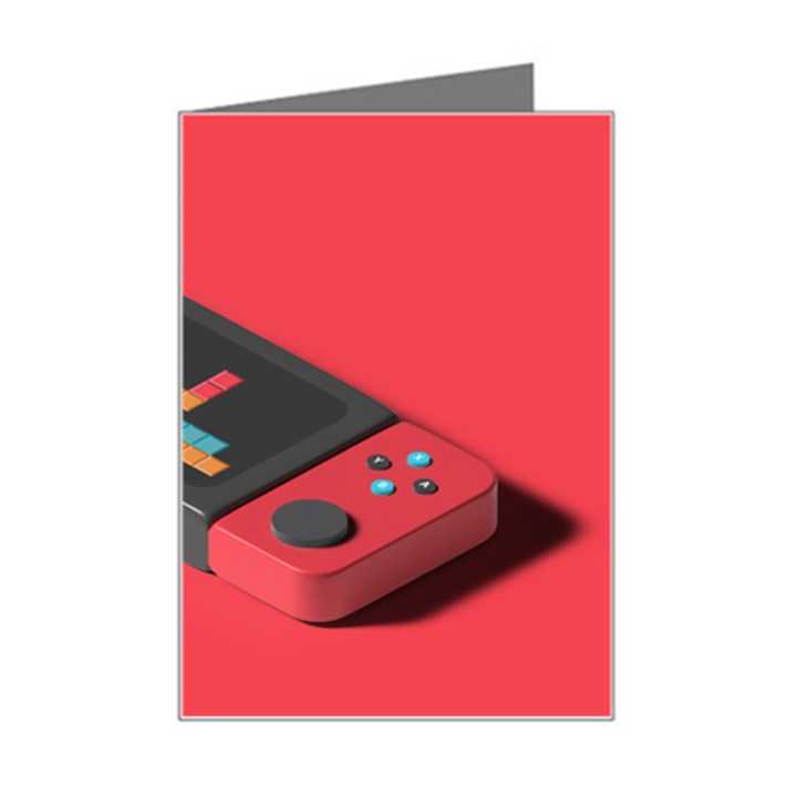 Gaming Console Video Mini Greeting Card