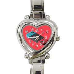 Gaming Console Video Heart Italian Charm Watch by Grandong