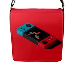 Gaming Console Video Flap Closure Messenger Bag (l) by Grandong