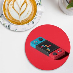 Gaming Console Video Uv Print Round Tile Coaster by Grandong