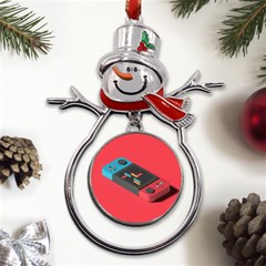 Gaming Console Video Metal Snowman Ornament by Grandong