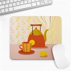 Tea Pot Cup Drawing Large Mousepad