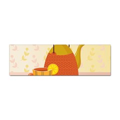 Tea Pot Cup Drawing Sticker (bumper)