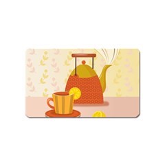 Tea Pot Cup Drawing Magnet (Name Card)