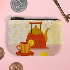 Tea Pot Cup Drawing Mini Coin Purse