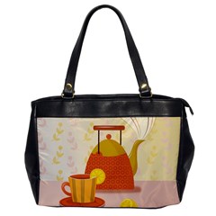 Tea Pot Cup Drawing Oversize Office Handbag by Grandong