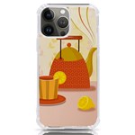 Tea Pot Cup Drawing iPhone 13 Pro Max TPU UV Print Case Front