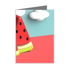 Strawberries Fruit Mini Greeting Card by Grandong