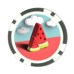 Strawberries Fruit Poker Chip Card Guard by Grandong