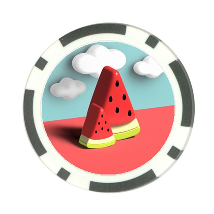 Strawberries Fruit Poker Chip Card Guard