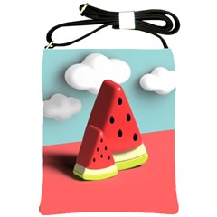 Strawberries Fruit Shoulder Sling Bag by Grandong