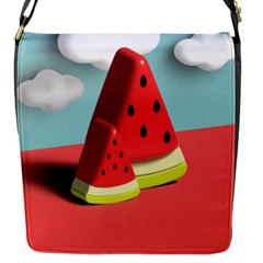 Strawberries Fruit Flap Closure Messenger Bag (s) by Grandong