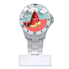 Strawberries Fruit Plastic Nurses Watch by Grandong