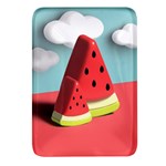 Strawberries Fruit Rectangular Glass Fridge Magnet (4 pack) Front