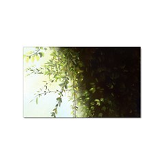 Branch Plant Shrub Green Natural Sticker Rectangular (100 Pack) by Grandong