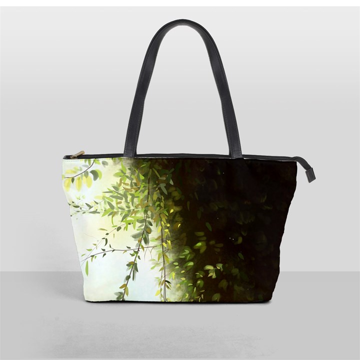 Branch Plant Shrub Green Natural Classic Shoulder Handbag