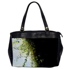 Branch Plant Shrub Green Natural Oversize Office Handbag by Grandong