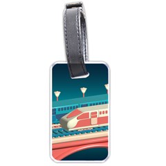 Bridge Transportation Train Toys Luggage Tag (one Side) by Grandong