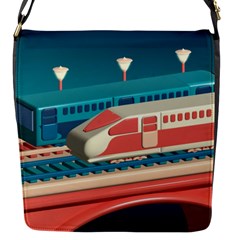 Bridge Transportation Train Toys Flap Closure Messenger Bag (s) by Grandong