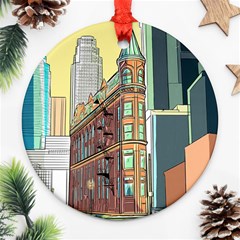 Building Urban Architecture Tower Ornament (round) by Grandong