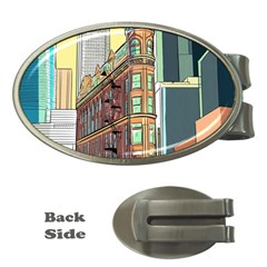 Building Urban Architecture Tower Money Clips (oval)  by Grandong