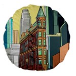 Building Urban Architecture Tower Large 18  Premium Round Cushions Front