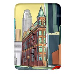 Building Urban Architecture Tower Rectangular Glass Fridge Magnet (4 Pack) by Grandong