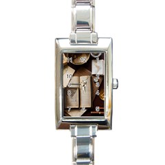 Generated Desk Book Inkwell Pen Rectangle Italian Charm Watch