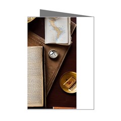 Generated Desk Book Inkwell Pen Mini Greeting Cards (pkg Of 8) by Grandong